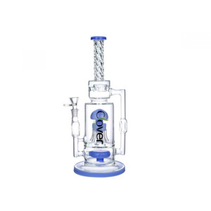 13" MULTI PERC WATER PIPE BY CLOVER GLASS [WPC-131]