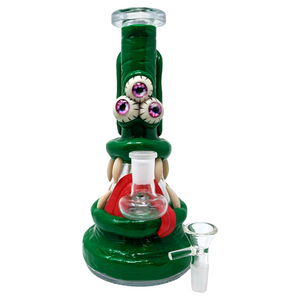 8.5" CREEPY FACE ART WATER PIPE [CH-22]