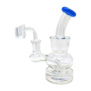 6.5" ASSORTED MINI GEOMETRICALLY STACKED WATER PIPE RIG - [MRJ21-D]