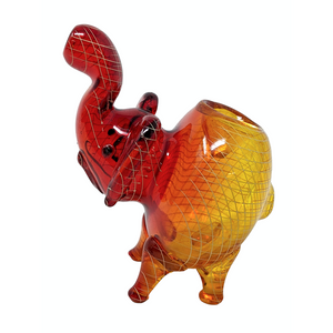 NET ART COLORED ELEPHANT HAND PIPE [RKGS29]