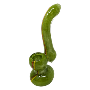 6" ASSORTED FRIT DUAL-RIBBON BUBBLER HAND PIPE - (PACK OF 2) [ZD211]