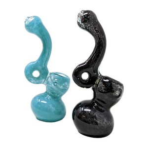 5.5" FRIT ART DONUT DESIGN MEDIUM BUBBLER HAND PIPE (PACK OF 2) - [ZD162]