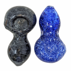 3" MIX FRIT ART FAT BODY HAND PIPE (PACK OF 2) - [DJ532]