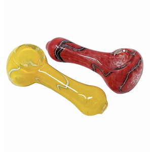3" FRIT & ROD ART HAND PIPE (PACK OF 2) [RKGS22]