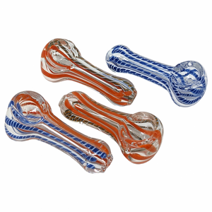 2.5" TWISTED ROD INSIDE OUT SPOON HAND PIPE (PACK OF 4) - [RJA50]
