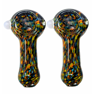 2.5" MIX FRIT ART HAND PIPE (PACK OF 2) - [RKD05]
