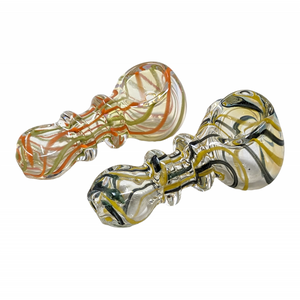 2.5" INSIDE ART DOUBLE RIM HAND PIPE (PACK OF 2) - [SP07]