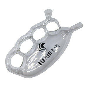 HIGH POINT GLASS - GLASS KNUCKLE BUBBLER - SINGLE