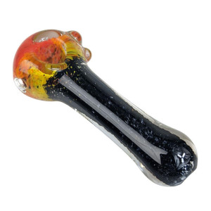 5" HIGH GRADE RASTA HEAD FRIT SPOON HAND PIPE