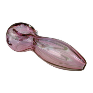 3.5" GOLD FUMED SQUIGGLE SPOON HAND PIPE