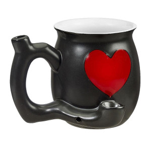 ROAST & TOAST - EMBOSSED RED HEART MUG PIPE
