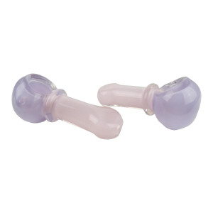 3.5" TWO TONE SLYME SINGLE RIM SPOON HAND PIPE - PACK OF 2