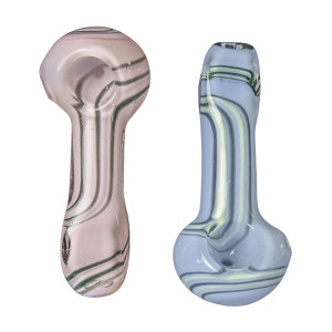 3.5" SQUARE MOUTH SLYME SPOON HAND PIPE - PACK OF 2