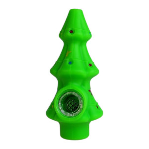 SILICONE XMAS TREE HAND PIPE