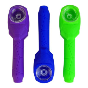 SILICONE REDMAN SPOON HAND PIPE - ASSORTED
