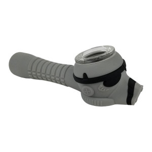 4" SILICONE SPACE FIGHTER SPOON HAND PIPE