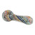 5" HIGH GRADE RAINBOW FRIT SPIRAL SPOON HAND PIPE