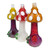 4.5" MUSHROOM SPOON HAND PIPE - ASSORTED COLOR