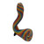 5" HIGH GRADE COLOR SWIRL SHERLOCK HAND PIPE - ASSORTED