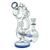 11.5" MULTI SPIKE SPIRAL INLINE PERC RECYCLER WATER PIPE BY LOOKAH GLASS [WPC762]