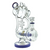 11.5" MULTI SPIKE SPIRAL INLINE PERC RECYCLER WATER PIPE BY LOOKAH GLASS [WPC762]