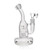 8" MINI BOTTLE WITH REINFORCED TREE PERC CRYSTAL SERIES WATER PIPE BY HIGH POINT GLASS [ES2238-BX]