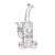 10" INCYCLER PERC CRYSTAL SERIES WATER PIPE  BY HIGH POINT GLASS [ES2257-BX]