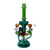 11" TRIPLE ANNULUS SHOWERHEAD PERC RECYCLER WATER PIPE BY CHILL GLASS [JLD-157]