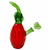 7.5" FRIT ART ASSORTED COLOR PINEAPPLE WATER PIPE [WPL119]