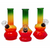5" RASTA GLASS ON RUBBER WATER PIPE - [RJA72]