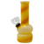 5" ASSORTED STRIPED WATER PIPE WITH GLASS ON RUBBER DOWNSTEM - [PGB348]