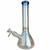 10" COLOR TRIM ELECTRO PLATED BEAKER WATER PIPE - 14MM FEMALE [CZS-JA284]