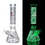 10" GLOW IN THE DARK MINI EGYPTIAN PRINT BEAKER WATER PIPE BY CHILL GLASS