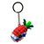 PINEAPPLE SILICONE ASSORTED COLORS HAND PIPE WITH KEY CHAIN [SHP005]