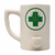 HIGH POINT CERAMIC WHITE LEAF MUG HAND PIPE - [PM004]