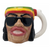 HIGH POINT CERAMIC RASTA MAN MUG HAND PIPE - [PM066]