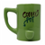 HIGH POINT CERAMIC GREEN COFFEE POT MUG HAND PIPE - [PM003]