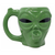 HIGH POINT CERAMIC GREEN ALIEN MUG HAND PIPE - [PM062]