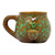 HIGH POINT CERAMIC GLAZED ARTWORK MUG HAND PIPE - [PM043]