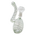 5.5" GRENADE SPIRAL RIBBON BUBBLER HAND PIPE WITH OIL DOME - [XSB-18B]