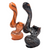 4" ASSORTED COLOR/SWIRL MINI BUBBLER HAND PIPE - [RKGB5]