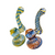 4.5" SWIRL ART BUBBLER HAND PIPE - 2 PACK [RJA81]