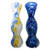 3" SILVER FUMED MARBLE ART CHILLUM HAND PIPES (PACK OF 2) - [RKD08]