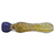 3" SILVER FUMED CANDY CANE SLYME BOWL CHILLUM HAND PIPE - (PACK OF 2) [RKP270]