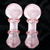 3" PINK TUBE 2-RIM RIBBON ART HAND PIPE - (PACK OF 2) [DJ634]