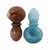 3" MIX FRIT ART SINGLE RIM HAND PIPE (PACK OF 2) - [DJ533]