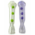 3" MARBLE TOP SLYME RIBBON FLAT MOUTH CHILLUM HAND PIPE - (PACK OF 2) [CH364]