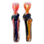 3.5" GOLD FUMED TWISTED ROD DICRO ART CHILLUM HAND PIPE - (PACK OF 2) [RKP286]