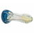 2.5" SILVER FUMED FRIT HEAD SPIRAL ART HAND PIPE (PACK OF 2) - [RKD06]