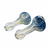 2.5" SILVER FUMED FRIT HEAD HAND PIPE (PACK OF 2) - [SP06]